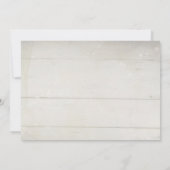 秋素朴秋の水の色フローラバラリース 招待状 (裏面)