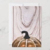 秋素朴秋カボチャ感謝祭ディナー 招待状 (裏面)