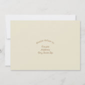 秋素朴秋カボチャ結婚式RSVPカード サンキューカード (裏面)