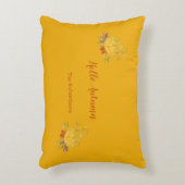 秋素朴秋カボチャ色 アクセントクッション (正面(垂直))