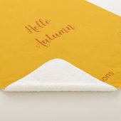 秋素朴秋カボチャ色 シェルパブランケット (3/4)