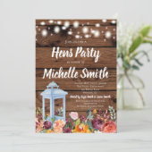 秋素朴秋フローラランタンヘンスパーティー 招待状 (スタンド正面)