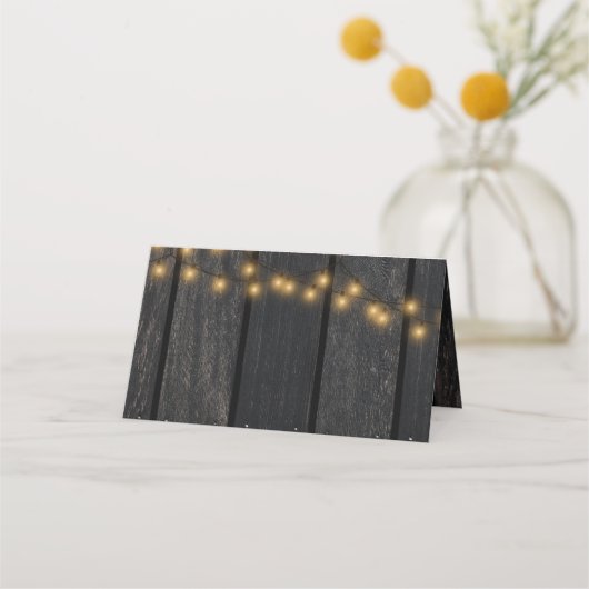 秋素朴秋フローラ結婚ズ プレイスカード (裏面)