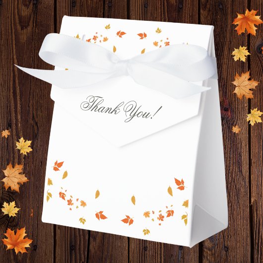 秋素朴秋ブライダルシャワー フェイバーボックス