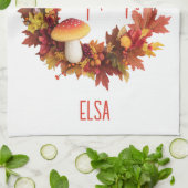 秋素朴秋与え感謝してい キッチンタオル (折り畳み)