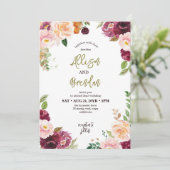 秋素朴秋季メープルエレガントな結婚式 招待状 (スタンド正面)