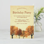秋素朴秋樹林誕生会 招待状 (スタンド正面)