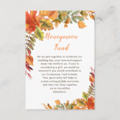 秋素朴紅葉ズ結婚ハネムーン基金 エンクロージャーカード (正面)