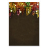 秋素朴紅葉披露宴+ホテルカード テーブルナンバー (裏面)