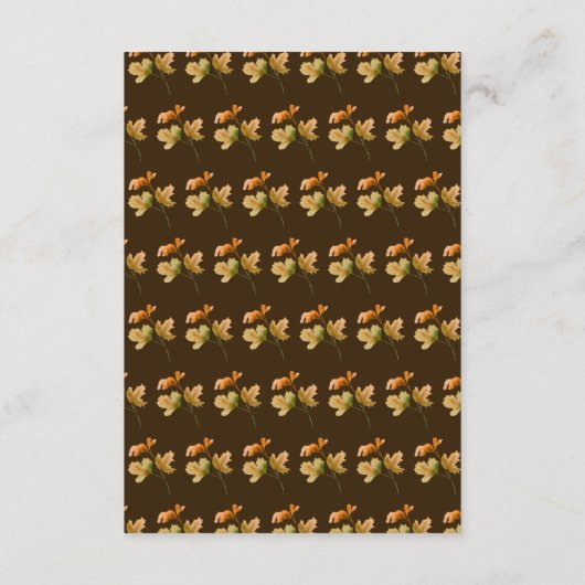 秋素朴紅葉結婚詳細 エンクロージャーカード (裏面)