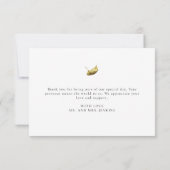 秋素朴結婚の サンキューカード (裏面)