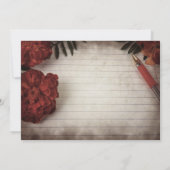 秋素朴結婚フローラ 招待状 (裏面)