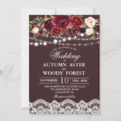 秋素朴結婚式招待状 招待状 (正面)