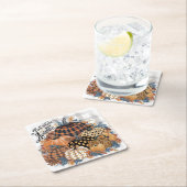 秋素朴美術を愛する美しい秋 スクエアペーパーコースター (インサイチュ)