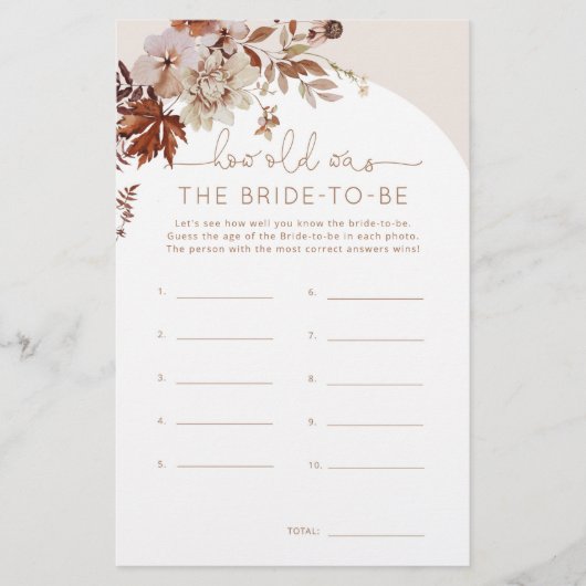 秋素朴花嫁の年齢 (正面)