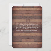 秋素朴花模様金ゴールドドットスウィート16th誕生日 招待状 (裏面)