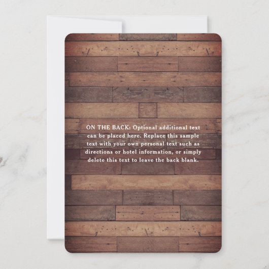 秋素朴花模様金ゴールドドットスウィート16th誕生日 招待状 (裏面)