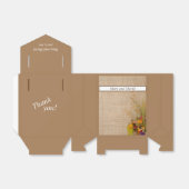 秋素朴花結婚式の引き出物箱 フェイバーボックス (折り畳みなし)