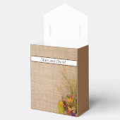 秋素朴花結婚式の引き出物箱 フェイバーボックス (オープン)