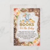 秋素朴象カボチャベビーカード用ブック エンクロージャーカード (正面/裏面)