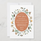 秋素朴野草花ブライダルシャワー 招待状 (正面)