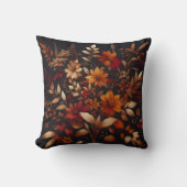 秋素朴開花 クッション (正面)
