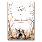 秋素朴鹿結婚コレクション テーブルナンバー (裏面)