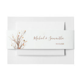 秋素朴鹿結婚コレクション 招待状ベリーバンド