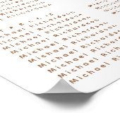 秋素朴16結婚席ポスター ポスター (角)