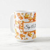 秋素朴 コーヒーマグカップ (正面左)