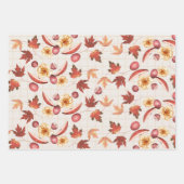 秋素朴 ラッピングペーパーシート (正面3)