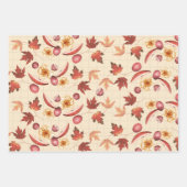 秋素朴 ラッピングペーパーシート (正面2)