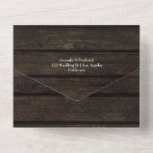 秋素朴- 1つのInvで結婚秋フローラの合計 オールインワン招待状 (裏面)