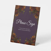 秋紫素朴オレン結婚ジュエレガントタン 台座サイン (正面)