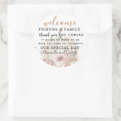 秋結婚のカボチャ感謝していミ ラウンドシール (バッグ)