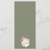 秋結婚のメニュー メニュー (裏面)