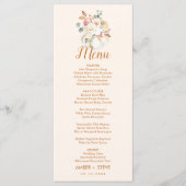 秋結婚のメニュー メニュー (正面)