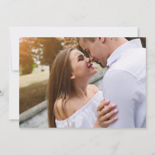 秋結婚の写真の保存日 セーブザデート (裏面)