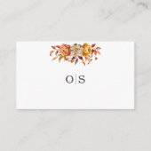 秋結婚の宿泊詳細 エンクロージャーカード (正面)