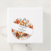 秋結婚の温かい植物名と日付 フェイバータグ (インサイチュ)