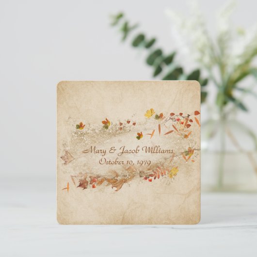 秋結婚の発願 招待状 (スタンド正面)