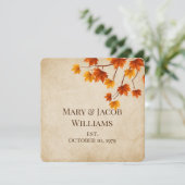 秋結婚の発願 招待状 (スタンド正面)