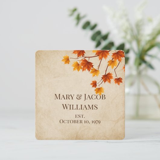 秋結婚の発願 招待状 (スタンド正面)