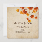 秋結婚の発願 招待状 (正面)