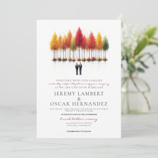 秋結婚ズ 招待状 (スタンド正面)