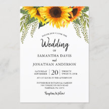 秋結婚ヒマワリ