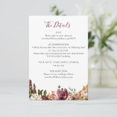 秋結婚フローラ詳細 エンクロージャーカード (スタンド正面)