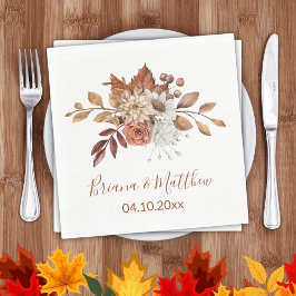 秋結婚フローラ スタンダードランチョンナプキン