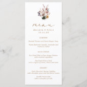 秋結婚ワイルドフラワーのメニュー メニュー (正面)