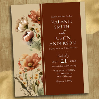 秋結婚ワイルドフラワーズオールインワン